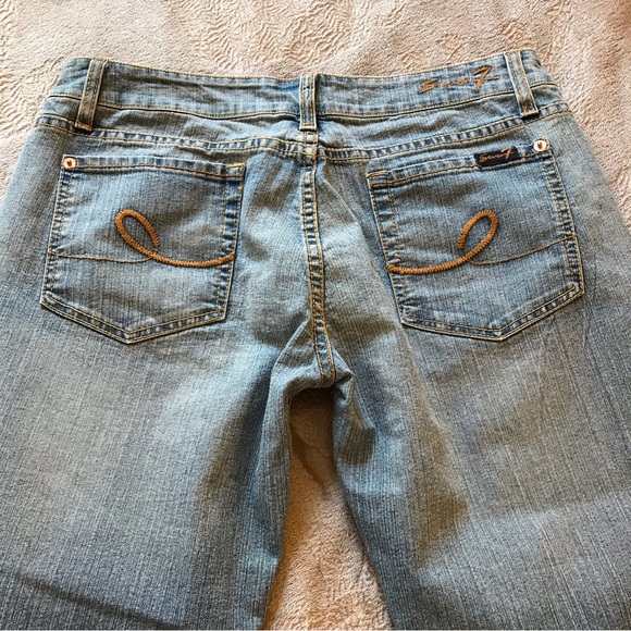 NWOT Seven 7 bootcut stretch light blue jeans Size 32 x 28 - Picture 1 of 10